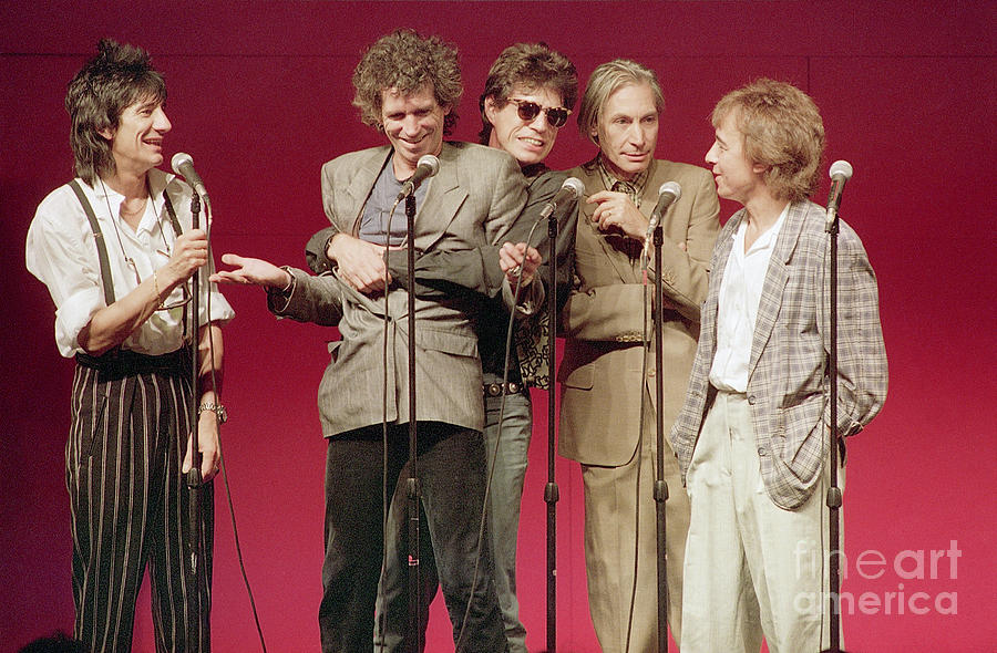 The Rolling Stones At Press Conference Photograph by Bettmann The Rolling Stones At Press Conference Photograph by Bettmann
