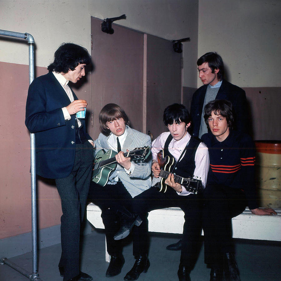 The Rolling Stones Photograph - The Rolling Stones Backstage by Globe Photos