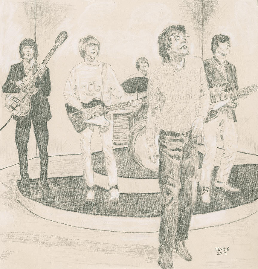 The Rolling Stones Drawing by Dennis Larson Fine Art America