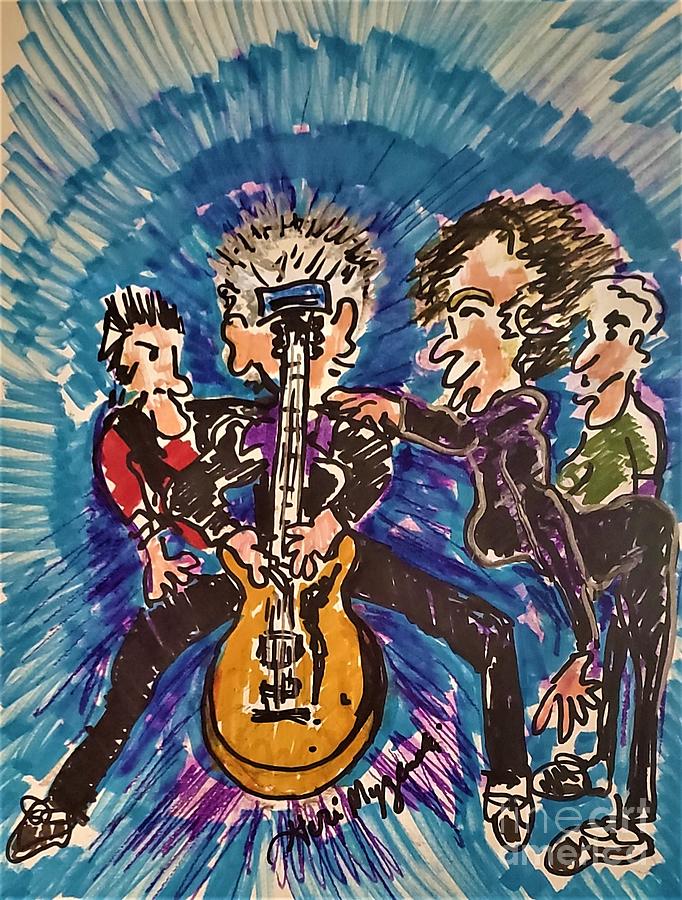 The Rolling Stones Its Only Rock n Roll Mixed Media