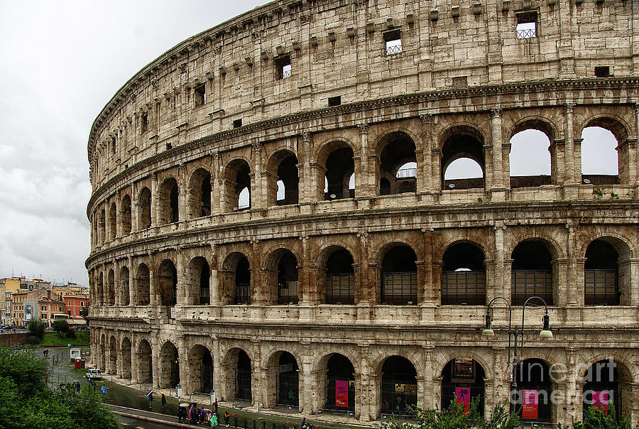 The Roman Colosseum Exterior 1   Photograph by Wayne Moran