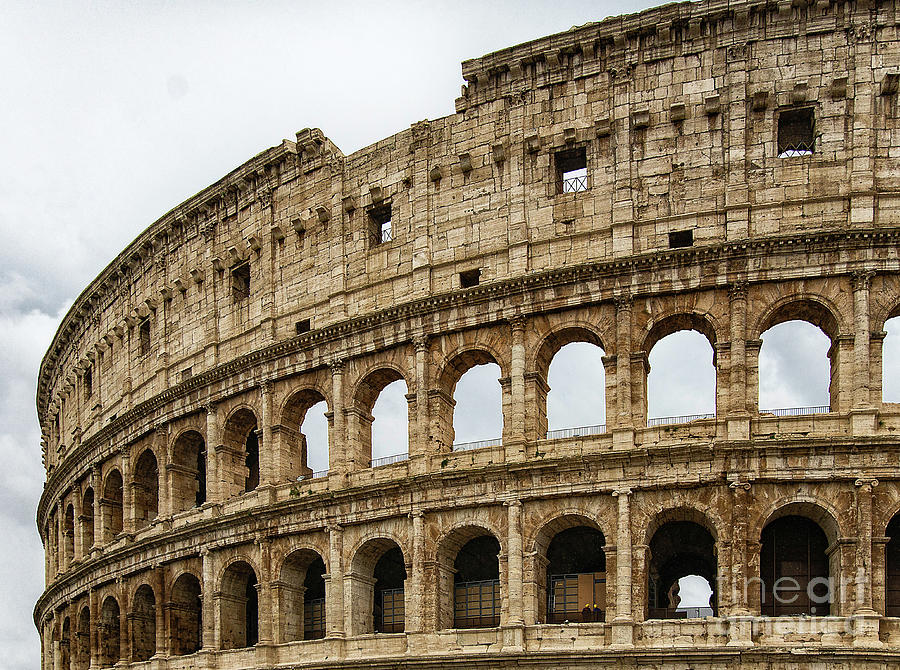 The Roman Colosseum Exterior 2  Photograph by Wayne Moran