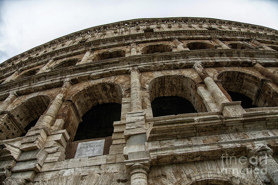 The Roman Colosseum Exterior 3   Photograph by Wayne Moran