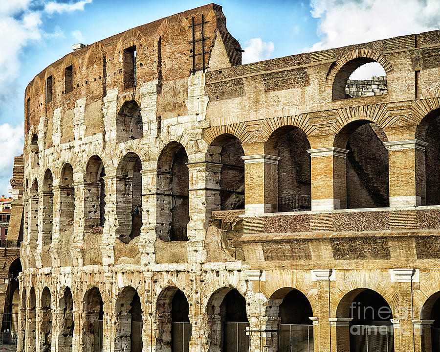 The Roman Colosseum  Exterior Photograph by Wayne Moran