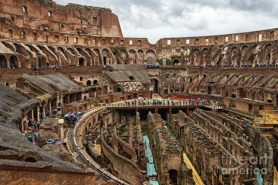The Roman Colosseum Interior 2 Photograph by Wayne Moran