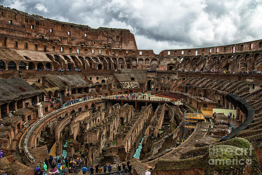 The Roman Colosseum Interior   Photograph by Wayne Moran