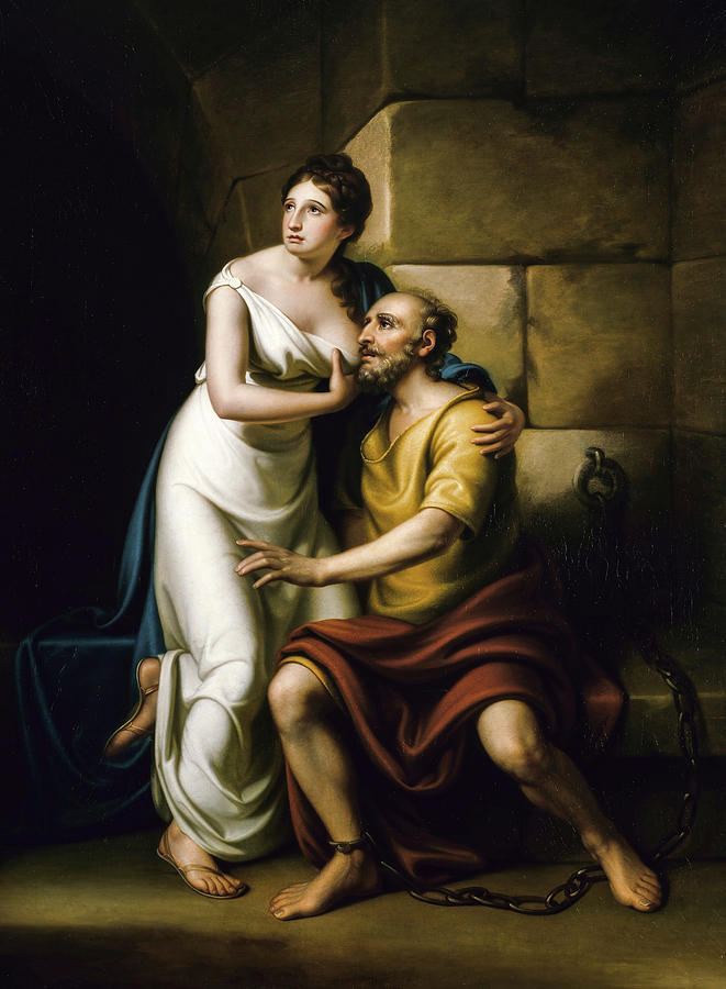 Rembrandt Peale Painting - The Roman Daughter, 1811 by Rembrandt Peale