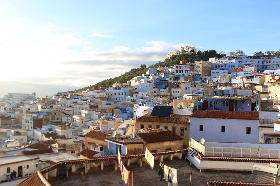 Holiday Photograph - The rooftop view in Chefchaouen Morroco by Nakayosisan Wld
