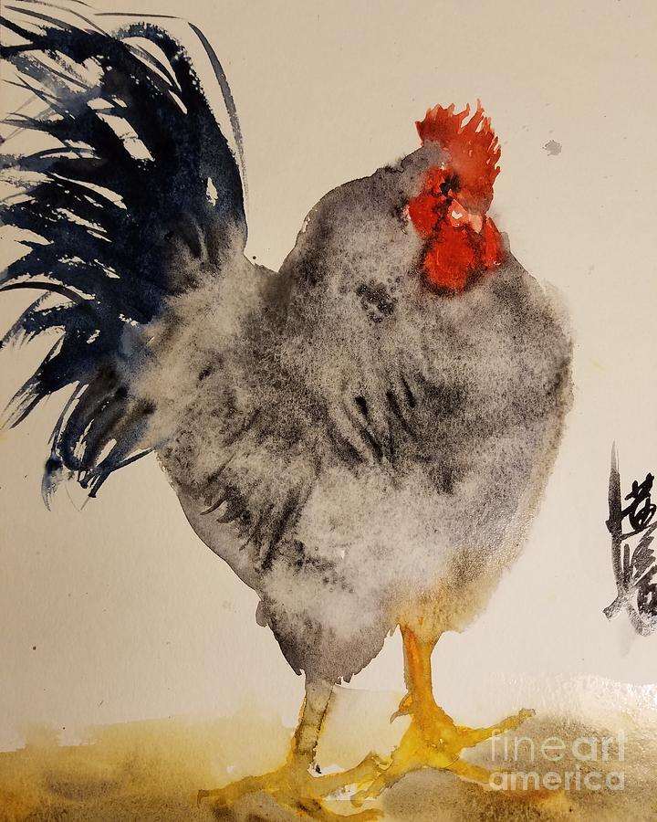 The rooster K Painting by Han in Huang wong