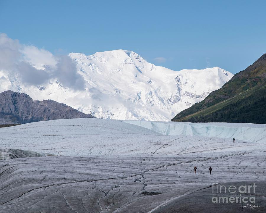 The Root Glacier And Mount Blackburn - Alaska Photograph