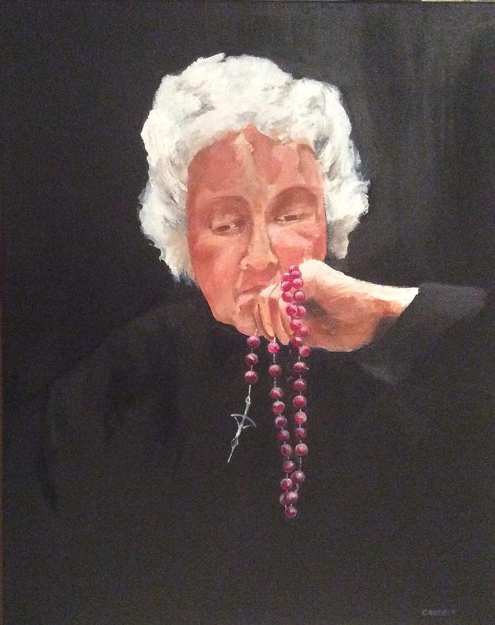 The Rosary Painting by Ellen Canfield