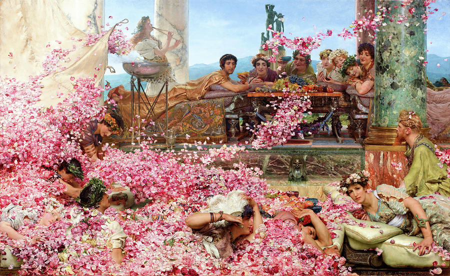 The Roses of Heliogabalus - Digital Remastered Edition Painting by Lawrence Alma-Tadema