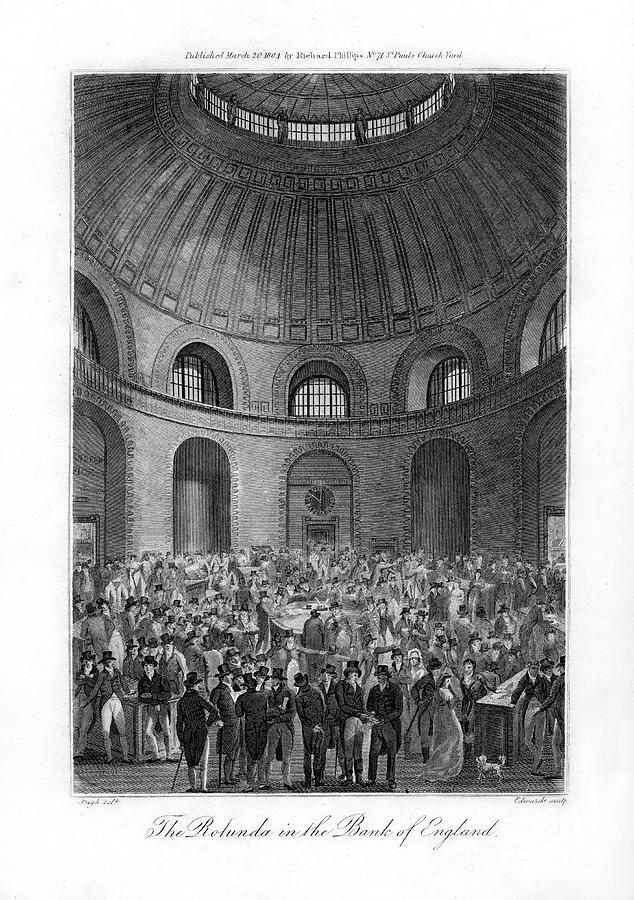 The Rotunda In The Bank Of England Drawing by Print Collector