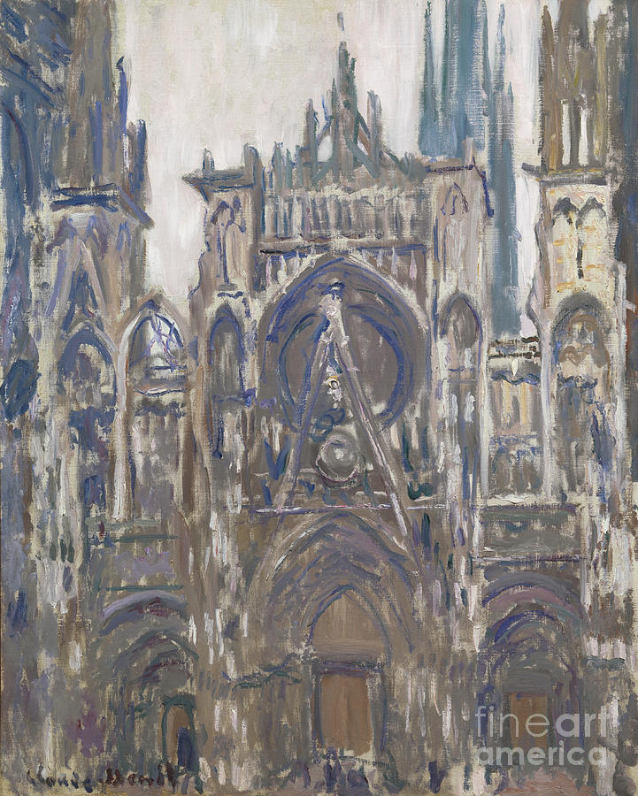 The Rouen Cathedral, 1892 Drawing by Heritage Images