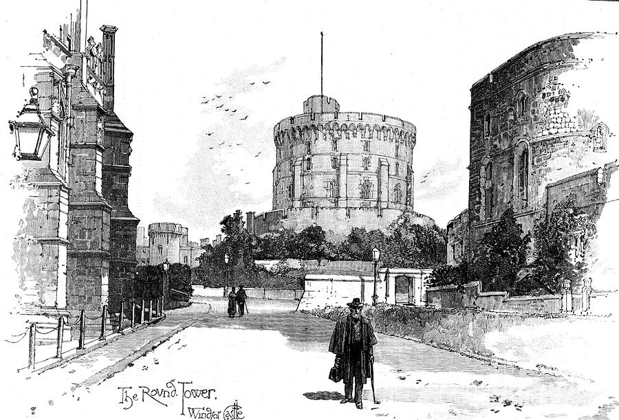 The Round Tower, Windsor Castle Drawing by Print Collector