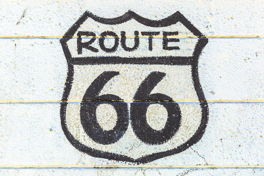 the Route 66 sign Photograph by Benny Marty