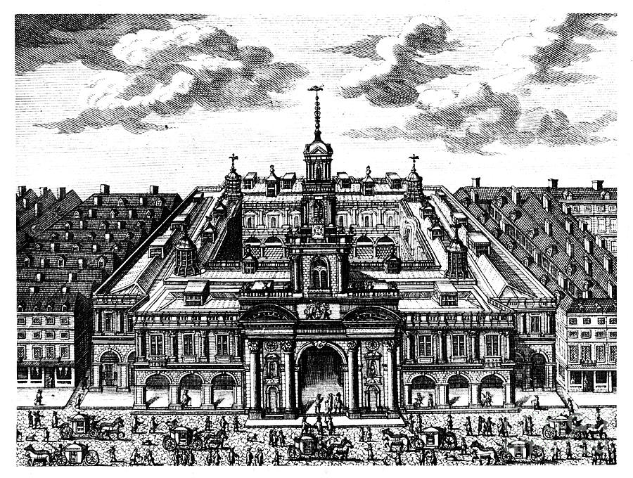 The Royal Exchange, London, Late 17th Drawing by Print Collector