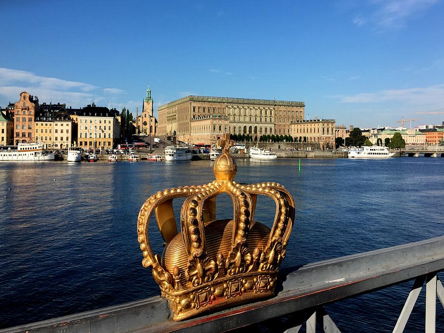 The Royal Palace Of Stockholm From Skeppsholmen Bridge Photograph