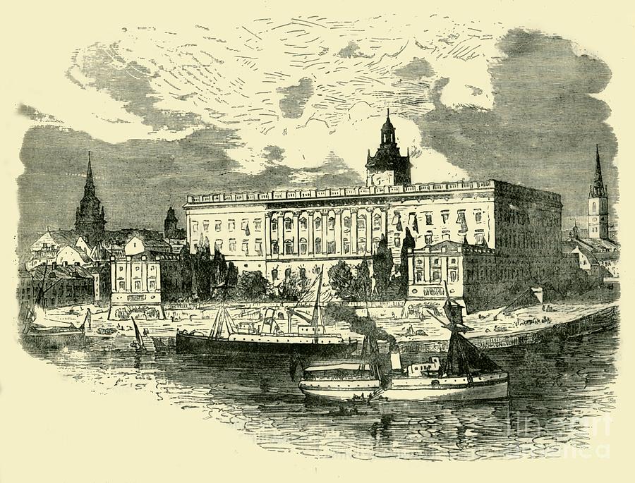 The Royal Palace Drawing by Print Collector
