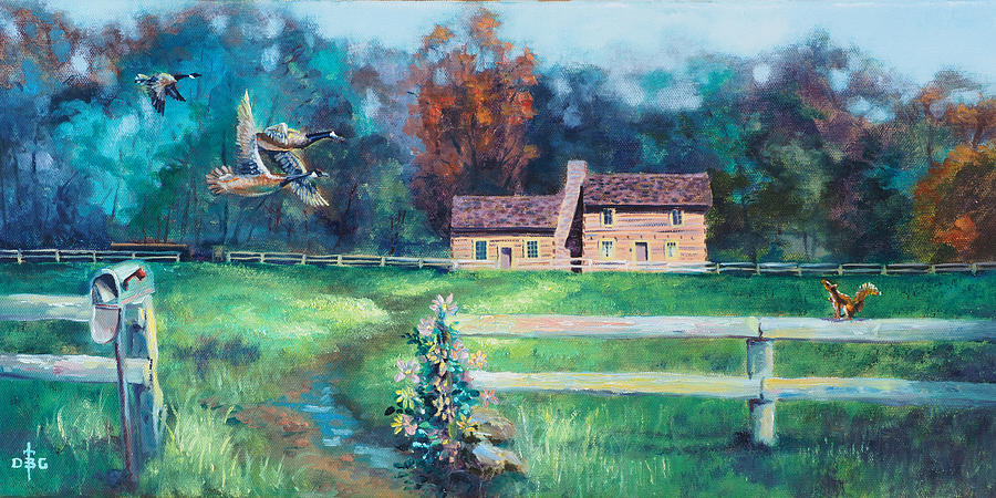 The Rural Route Painting by David Bader