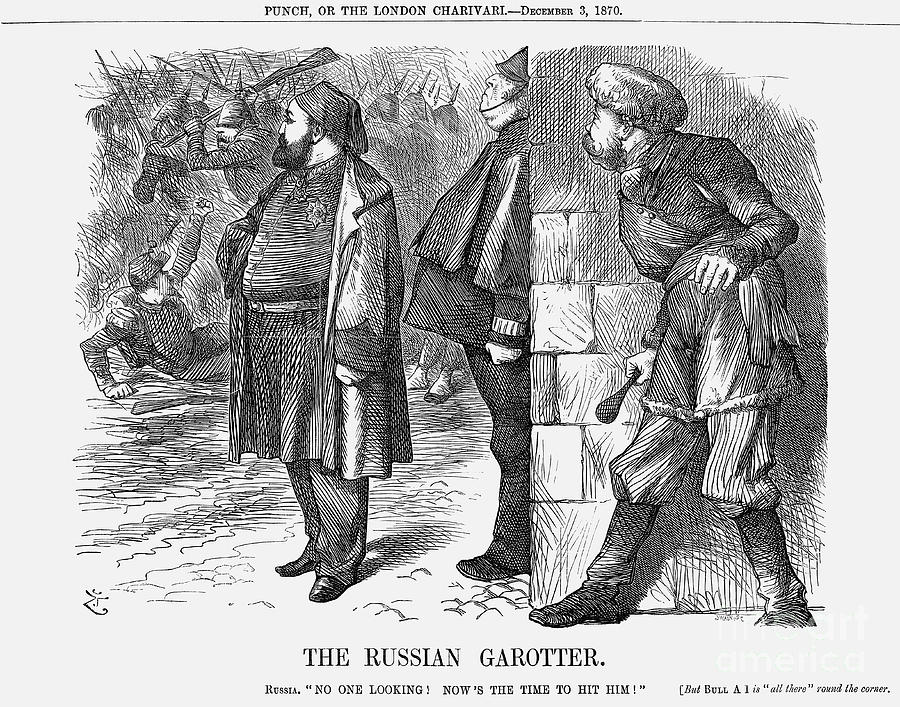 The Russian Garotter, 1870. Artist Drawing by Print Collector