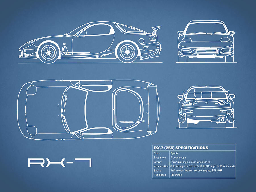 Mazda rx 7 blueprint