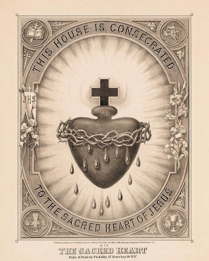Jesus Christ Painting - The Sacred Heart by Thomas Kelly