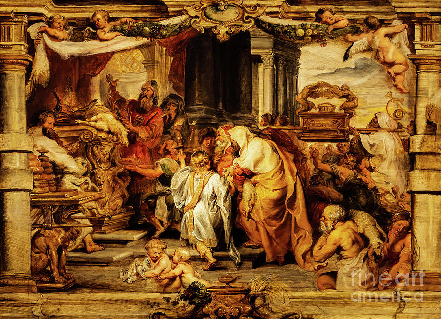 The Sacrifice of the Old Covenant by Peter Paul Rubens Painting by Peter Paul Rubens