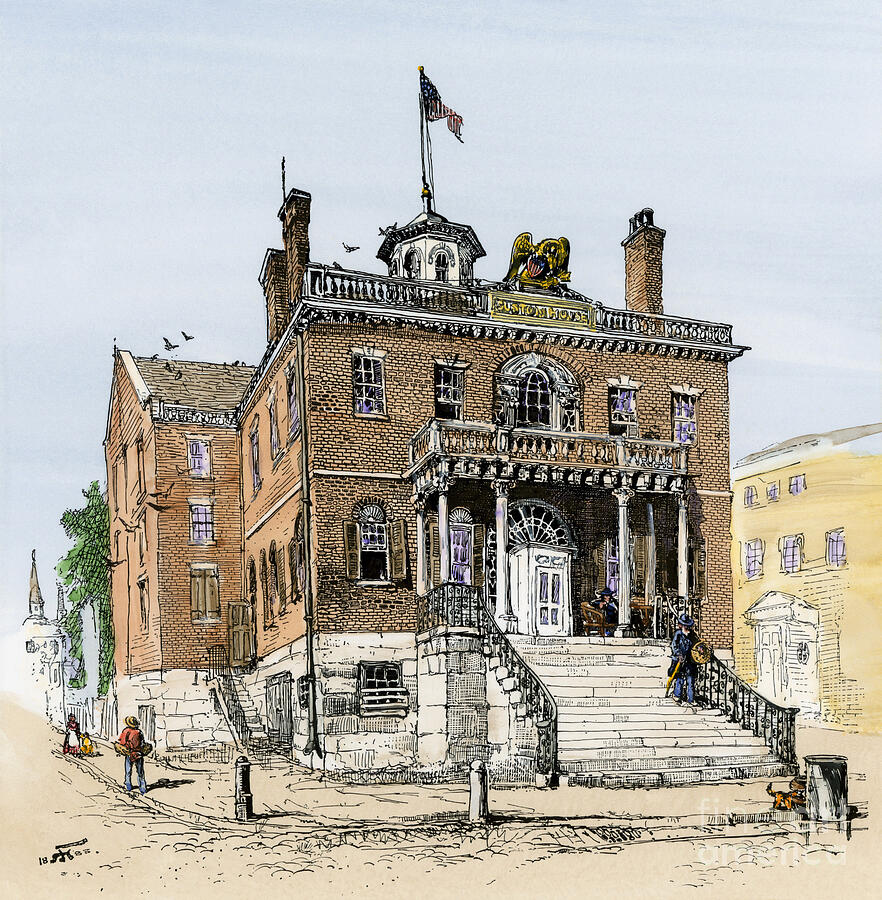 The Salem Customs Building, Massachusetts, Where Writer Nathaniel ...