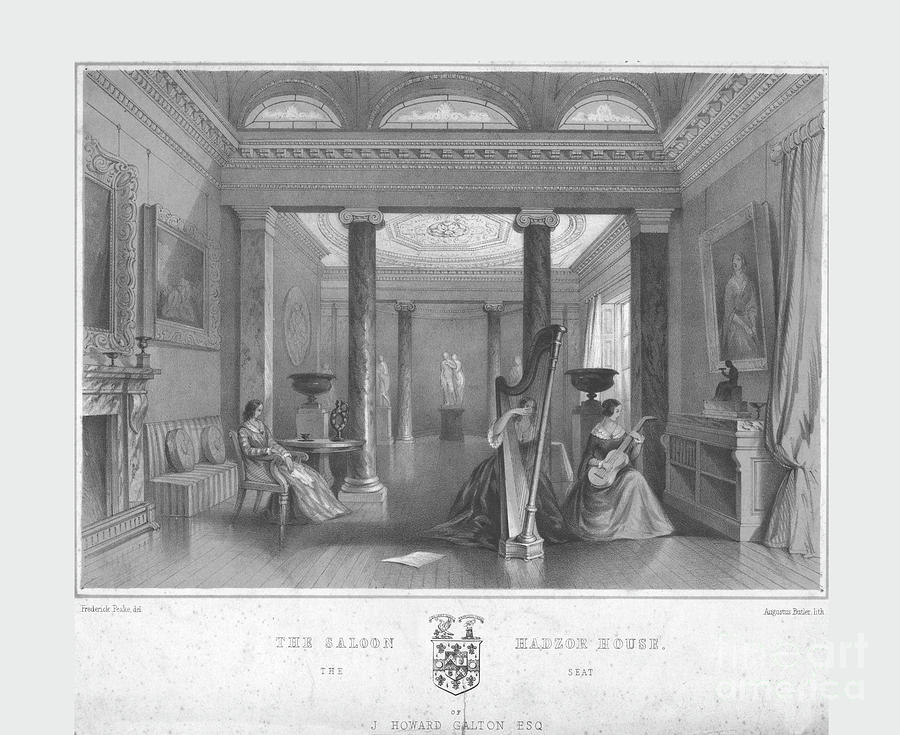 The Saloon Drawing by Print Collector