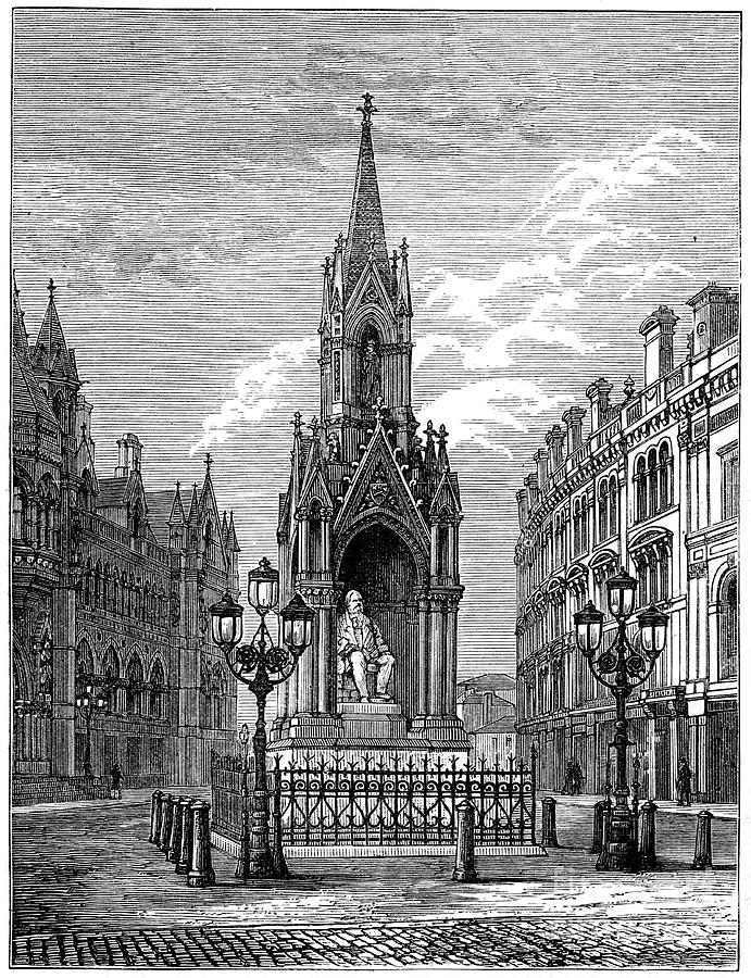 The Salt Statue At Bradford, C1880 Drawing by Print Collector