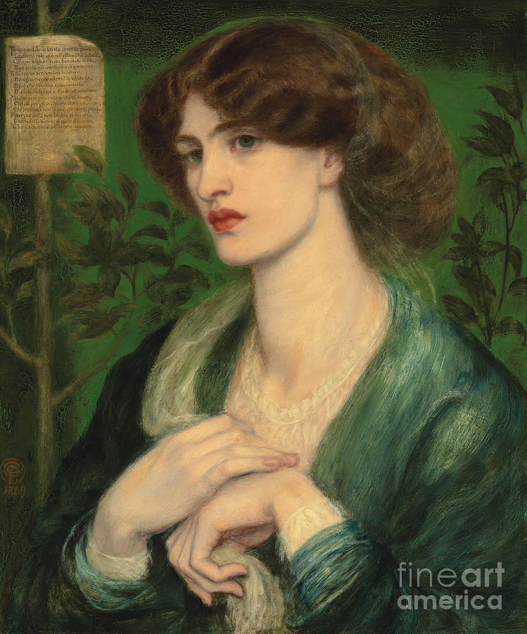 The Salutation Of Beatrice, 1869 Painting by Dante Gabriel Charles Rossetti