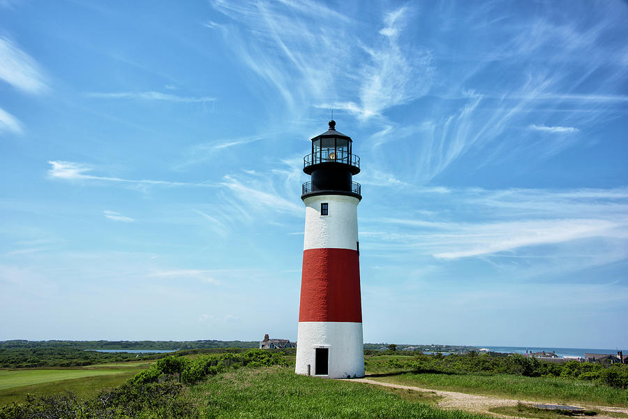 Sankaty Lighthouse Photography Nantucket Siasconset Photograph Sankaty Head Light Sconset Cape Cod Coastal Decor