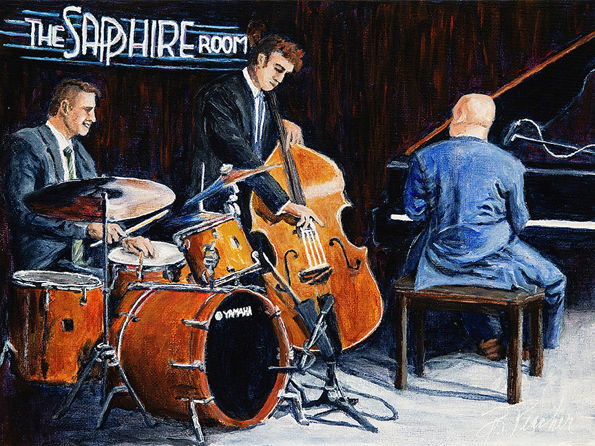 The Sapphire Room Painting by Bonnie Peacher