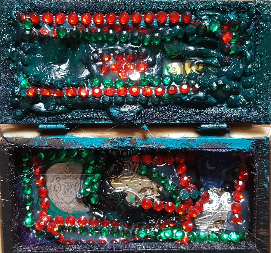 The Sarcophagus  of worldly possessions  Mixed Media by Darrell Black