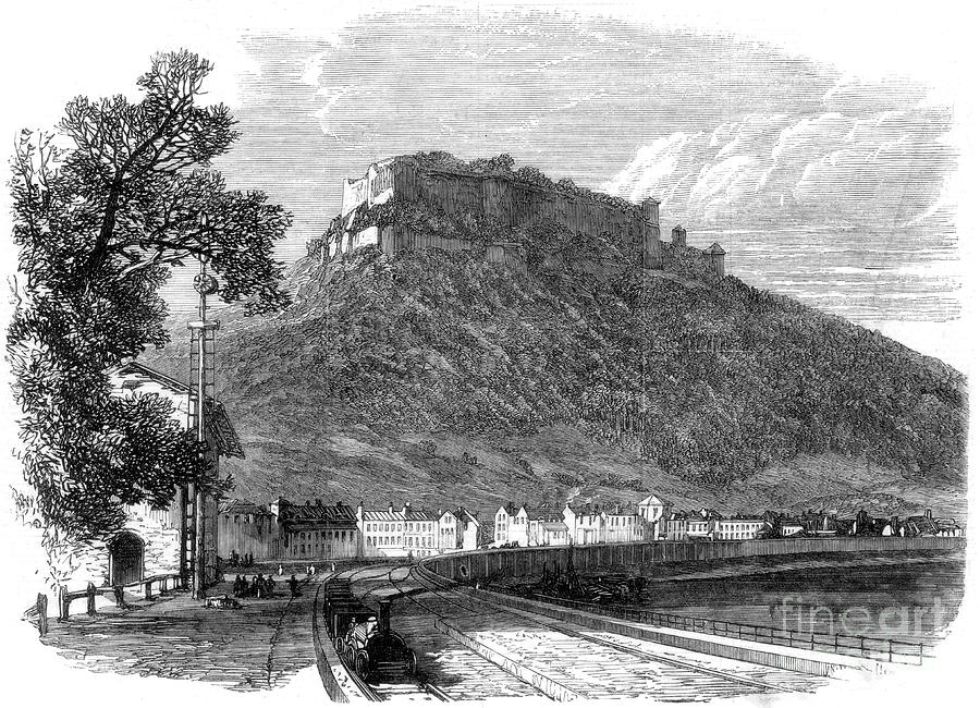 The Saxon Fortress Of Konigstein Drawing by Print Collector