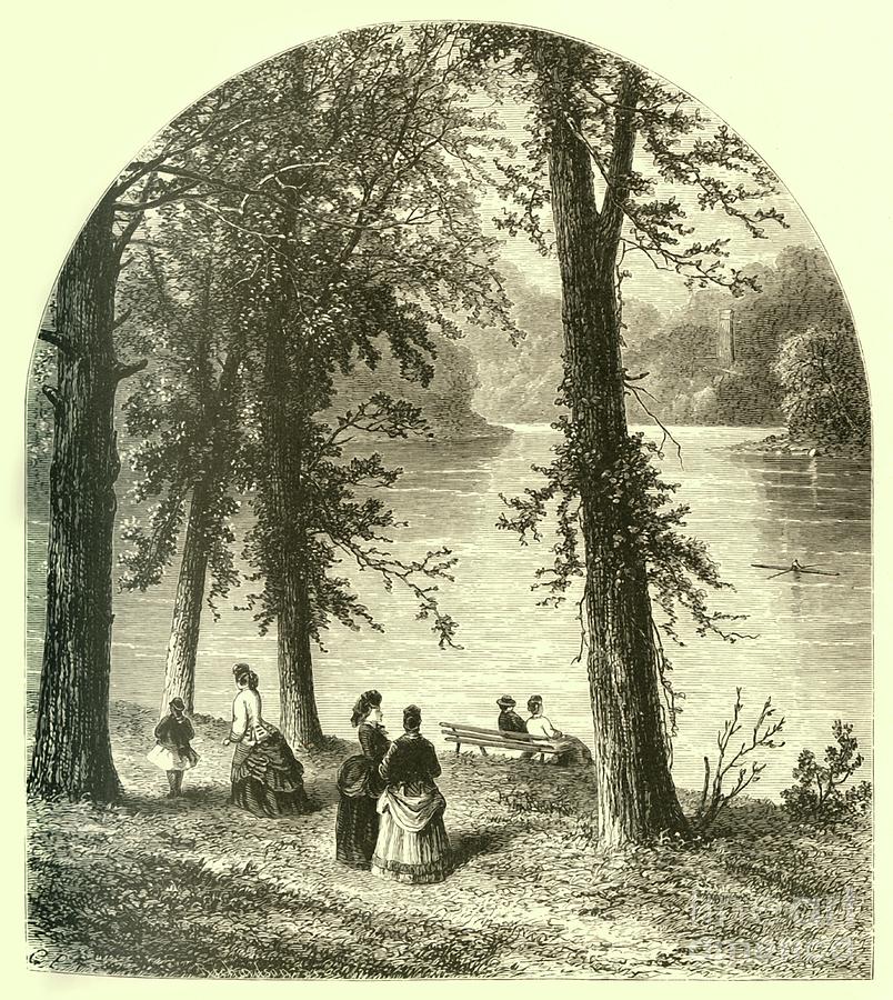 The Schuylkill - View From Landsdowne Drawing by Print Collector