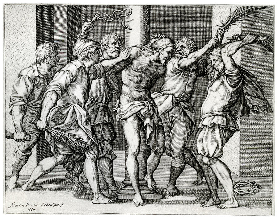 The Scourging Of Christ, 1568, 1937 Drawing by Print Collector
