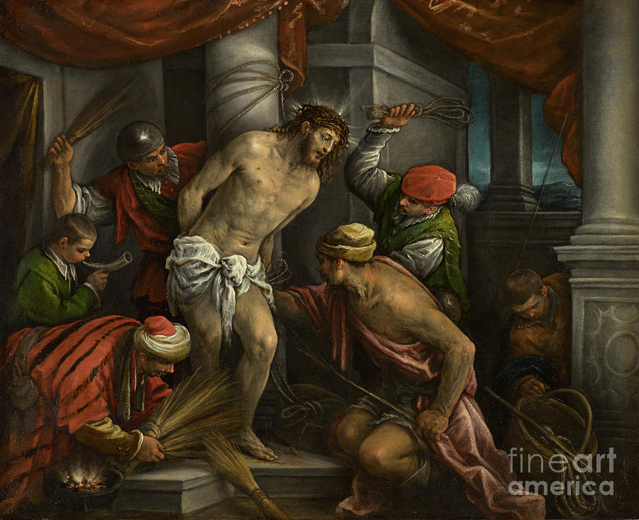The Scourging Of Christ Painting by Francesco Bassano