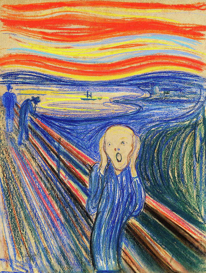 The Scream 1895 Digital Remastered Edition Painting By Edvard Munch ...