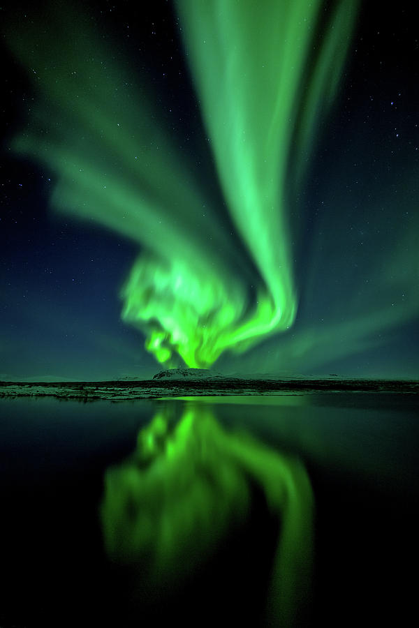 The Scream Of Aurora Photograph by Friðþjófur M.