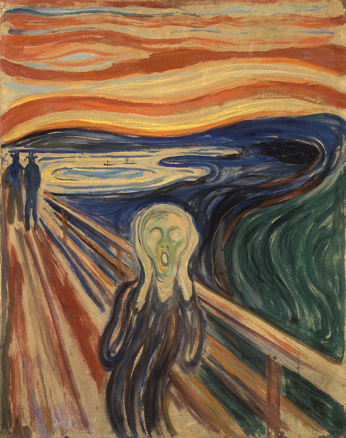 The Scream Painting - Edvard Munch - 1910   Painting by War Is Hell Store
