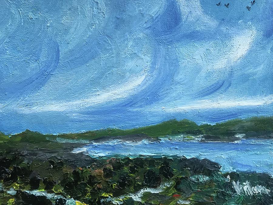 The Sea at Makena Maui Painting by Clare Ventura