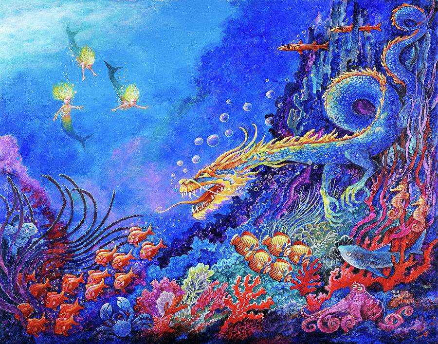 Fish Painting - The Sea Dragon by Bill Bell