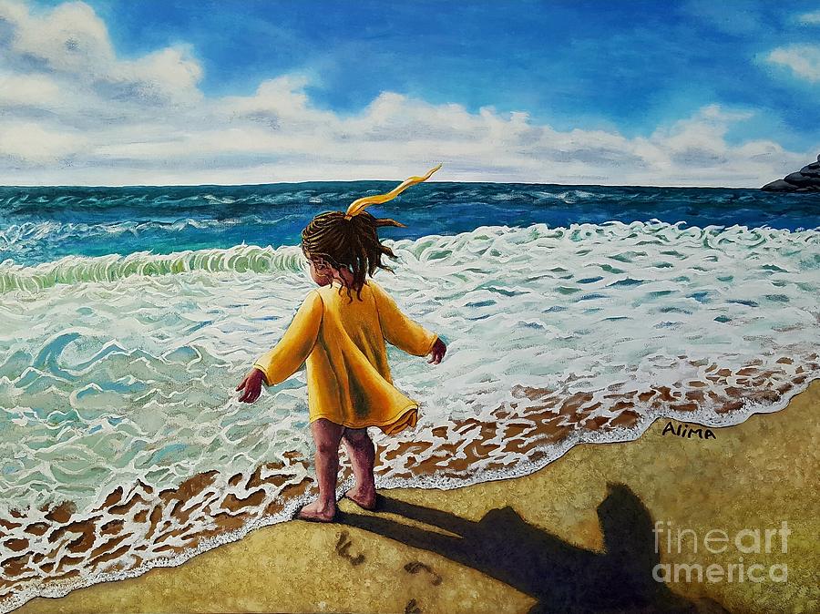 Beach Painting - The Sea In Me by Alima Newton