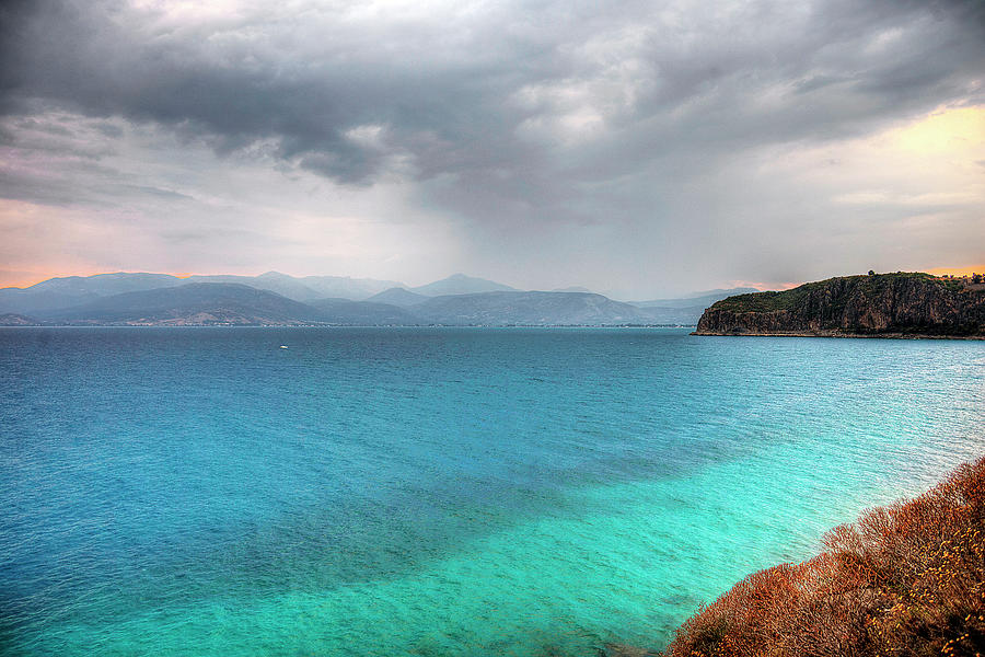 The Sea On A Cloudy Summer Day Photograph by George Pachantouris