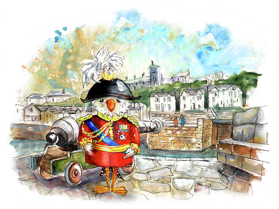 The Seagulls Of Porthleven 03 Painting by Miki De Goodaboom