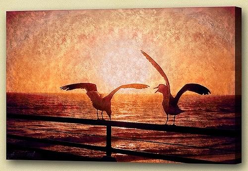 The Seagulls Painting by Vishal Gurjar - Fine Art America