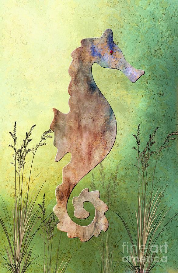 The Seahorse Digital Art by Elaine Manley