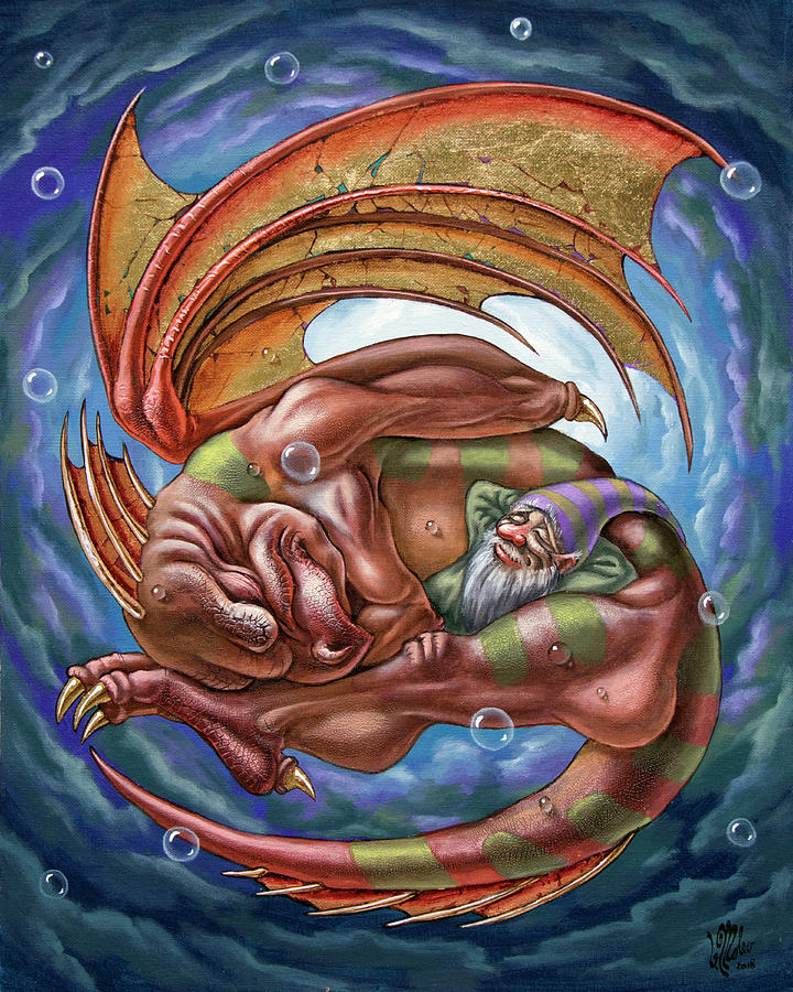 The Second dream of a celestial dragon Painting by Victor Molev